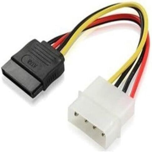 10 قطعة 4 دبوس IDE موليكس إلى 2 المسلسل ATA SATA القرص الصلب سلك كابل محول الطاقة in Kuwait