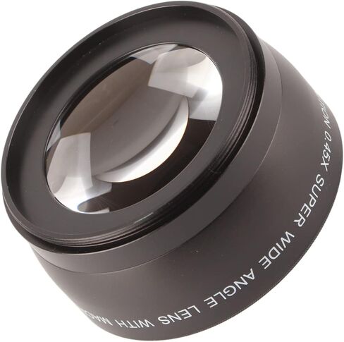 58mm Wide Angle Macro Lens, 0.45X Magnification for Camera, with 62mm Front Thread for Filters, Compatible with 58mm Diameter Lenses in Saudi Arabia