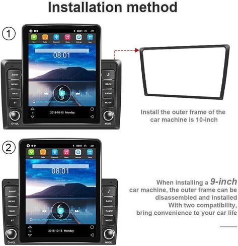 راديو ستيريو للسيارة Android 14 Double Din لسيارة Ford Expedition 2007-2014، 9.7 بوصة راديو سيارة بشاشة تعمل باللمس مع Carplay لاسلكي Android Auto GPS WiFi Bluetooth RDS DSP SWC كاميرا احتياطية in Kuwait