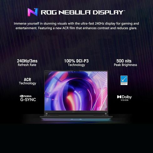 لاب توب ASUS ROG Strix G18 G815 للألعاب بتقنية الذكاء الاصطناعي | 18 بوصة 2.5 كيلو IPS 240 هرتز (100% DCI-P3، 500nits) | Intel Core Ultra 9 275HX | 64 جيجابايت DDR5 2 تيرابايت SSD | GeForce RTX 5070 | RGB بإضاءة خلفية Wi-Fi 7 Win11 Pro مع ملحق DLCA in Kuwait