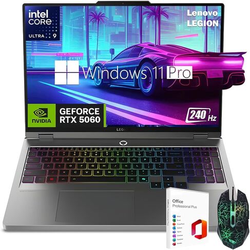 كمبيوتر محمول للألعاب Lenovo Legion 5i مقاس 16 بوصة، شاشة IPS 240 هرتز، Intel Ultra 9 275HX، NVIDIA RTX 5060، 32 جيجابايت DDR5 • 1 تيرابايت SSD • Wi-Fi 7 • Thunderbolt 4، إضاءة خلفية RGB، Windows 11 Pro، MS Office 2021، Seibosfy in Kuwait