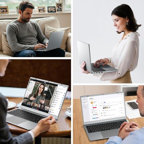Laptop, 32GB RAM 512GB SSD Laptops Computer, 6500Y Processor (Beats N5095 up to 3.4GHz), 15.6" FHD IPS Display Win11 Laptop PC for Student and Business, WiFi 5, BT 5.0, Sliver in Saudi Arabia