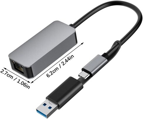 محول إيثرنت USB 2500 متر بسرعة 2500 ميجابت في الثانية محول شبكات سريع السرعة مع منفذ RJ45 لأجهزة الكمبيوتر المحمول والكمبيوتر المكتبي in Kuwait