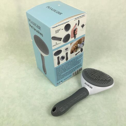 POAHGBR Pet brushes - Professional Double-Sided Deshedding Comb for Dogs and Cats, 2-in-1 Pin Brush & Bristle Brush, Reduces Shedding, Removes Tangles in Saudi Arabia