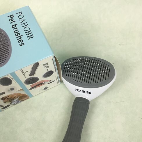POAHGBR Pet brushes - Professional Double-Sided Deshedding Comb for Dogs and Cats, 2-in-1 Pin Brush & Bristle Brush, Reduces Shedding, Removes Tangles in Saudi Arabia