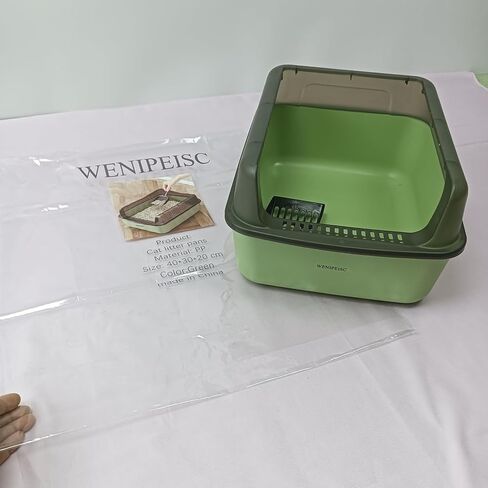 وعاء فضلات القطط من WENIPEISC، سطح غير لاصق، بطانات صديقة للبيئة للاستعمال مرة واحدة in Saudi Arabia