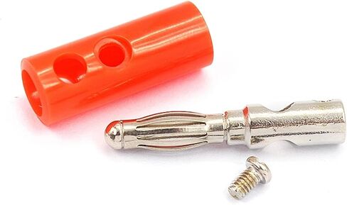 Audio Speaker Screw Banana Gold Plate Plugs Connectors 4mm Black Red(10pcs Black Golden) in Saudi Arabia