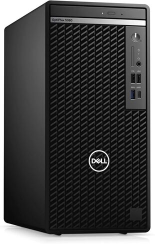 Dell Optiplex 5080 Mini Tower Desktop Computer - Intel Core i5-10500 32GB RAM 512GB SSD - Intel Integrated Graphics - Windows 11 Pro - Wireless Keyboard & Mouse (Renewed) in Kuwait