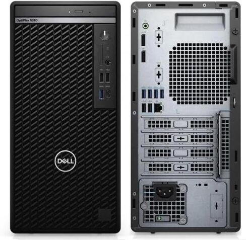 Dell Optiplex 5080 Mini Tower Desktop Computer - Intel Core i5-10500 32GB RAM 512GB SSD - Intel Integrated Graphics - Windows 11 Pro - Wireless Keyboard & Mouse (Renewed) in Kuwait