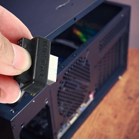 محول اللوحة الأمامية USB USB إلى محول رأس الدبوس، موصل اللوحة الأم، تصميم مضغوط مصبوب لحالات الكمبيوتر in Saudi Arabia