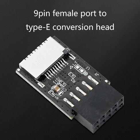 USB2.0 إلى محول النوع E USB2.0 9PIN أنثى إلى النوع E محول رأس متين in Kuwait