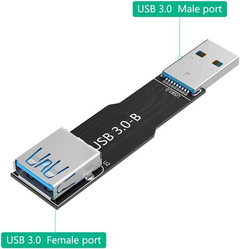USB3.0 B بطاقة تمديد ذكر إلى أنثى محول اتصال متفوق لأجهزة الكمبيوتر in Kuwait