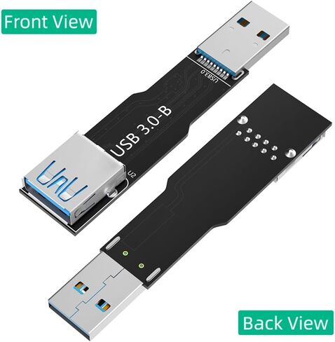 USB3.0 B بطاقة تمديد ذكر إلى أنثى محول اتصال متفوق لأجهزة الكمبيوتر in Kuwait