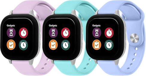 3 Pack Bands Compatible with Gizmo Watch Band Replacement, Soft Silicone Adjustable Sport Strap Replacement Wristbands for Verizon Gizmo Watch 2 / Gizmo Watch 1 Smartwatch in Saudi Arabia
