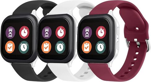 3 Pack Bands Compatible with Gizmo Watch Band Replacement, Soft Silicone Adjustable Sport Strap Replacement Wristbands for Verizon Gizmo Watch 2 / Gizmo Watch 1 Smartwatch in Saudi Arabia