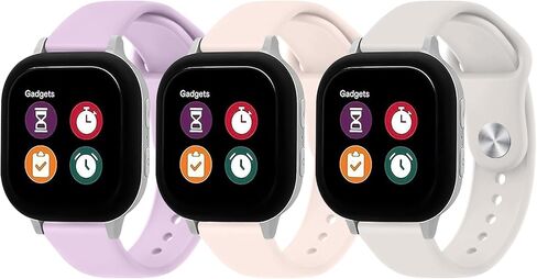 3 Pack Bands Compatible with Gizmo Watch Band Replacement, Soft Silicone Adjustable Sport Strap Replacement Wristbands for Verizon Gizmo Watch 2 / Gizmo Watch 1 Smartwatch in Saudi Arabia