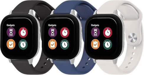 3 Pack Bands Compatible with Gizmo Watch Band Replacement, Soft Silicone Adjustable Sport Strap Replacement Wristbands for Verizon Gizmo Watch 2 / Gizmo Watch 1 Smartwatch in Saudi Arabia