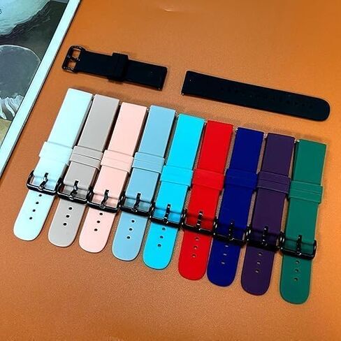 10PACK Multicolor Bands for BOOOMIC/Mikego/KEEPONFIT/VRPEFIT/KALINCO/Konitee/WMH/SENBONO/Cillso IDW25 IDW26 Watch Strap Adjustable Silicone Sport Replacement Wristbands for IDW25 IDW26 Smart Watch for Men&Women in Saudi Arabia