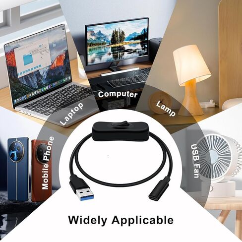 كابل USB C أنثى إلى USB 3.0 A ذكر مع محول نقل 5 جيجابت في الثانية وشحن كابل محول من النوع C أنثى إلى USB ذكر (أسود، 1 متر) in Kuwait