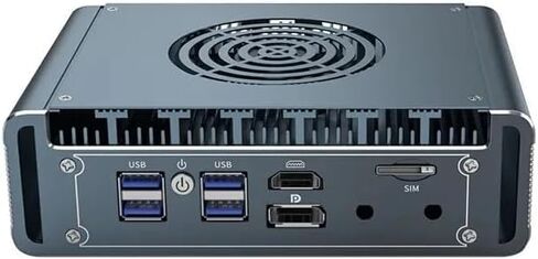 جهاز جدار الحماية الصغير، 4 منافذ i226-V 2.5Gbe LAN، معالج كمبيوتر صغير بدون مروحة N150 رباعي النواة، DDR5 1*M.2 يدعم AES-NI Barebone Router PC VPN، HDMI DP USB3.0 RAM (DDR5) SSD(M.2 Nvme) (لا يوجد ذاكرة وصول عشوائي ولا SSD) in Saudi Arabia