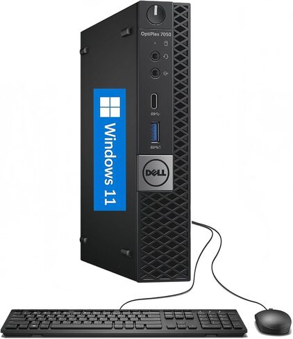 Dell Optiplex 7050 Mini PC Desktop Win11, 7050 Micro Computer Core i5-7500, 16GB RAM, 256GB SSD, WiFi (Renewed) in Kuwait