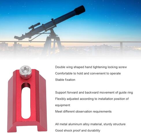 Zopsc Universal Dovetail Rail Plate, 48mm Aluminum Alloy Telescope Mounting Bracket with 1/4in Thread, for C8/ED Series in Saudi Arabia