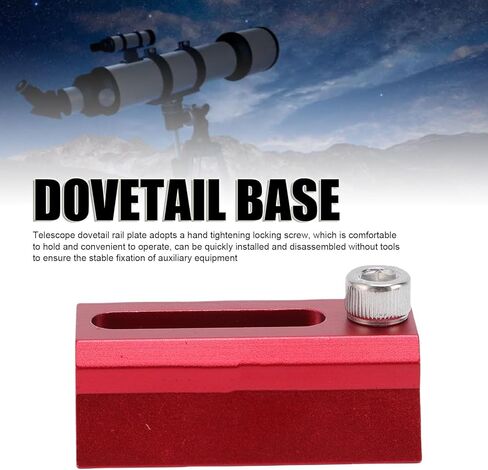 Zopsc Universal Dovetail Rail Plate, 48mm Aluminum Alloy Telescope Mounting Bracket with 1/4in Thread, for C8/ED Series in Saudi Arabia