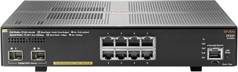 HP JL258A Aruba 2930F 8G PoE+ 2SFP+ Switch (متجدد) in Kuwait