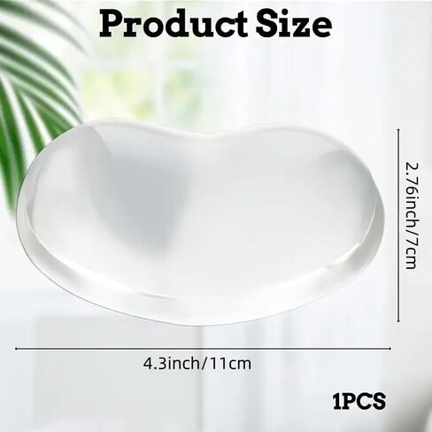 Soft Gel Wrist Rest Ergonomic Silicone Gel Cushion forMouse Transparent Fatigue Relief Hand Pillow ComfortableCool Wrist Support Pad for Laptop Ofice Work computerGaming in Saudi Arabia
