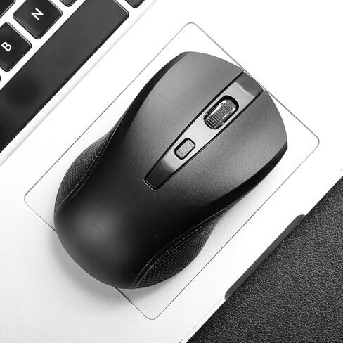 Wireless Mouse, Plug and Play, Ergonomic Design, Skin-Friendly Feel, Anti-Slip and Sweat-Resistant for More Comfortable use, Suitable for Tablets, laptops, and Desktop Computers. in Saudi Arabia