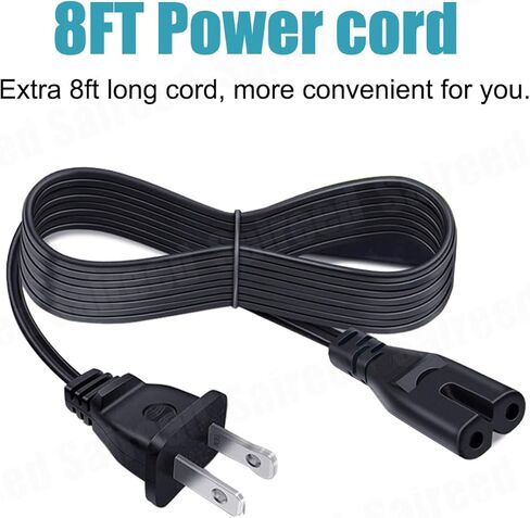 استبدال سلك الطاقة لحفلة روكفيل روك 8 9 BASS Party 65، Elite Party 65 مكبر صوت 8ft AC 2 Prong Cable in Kuwait