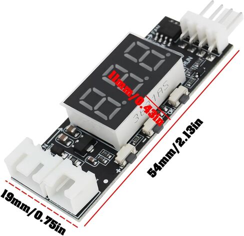 SING F LTD 4Pin PWM Fan Controller مع LCD 12VDC 3A -9°C-99°C لأجهزة الكمبيوتر in Saudi Arabia