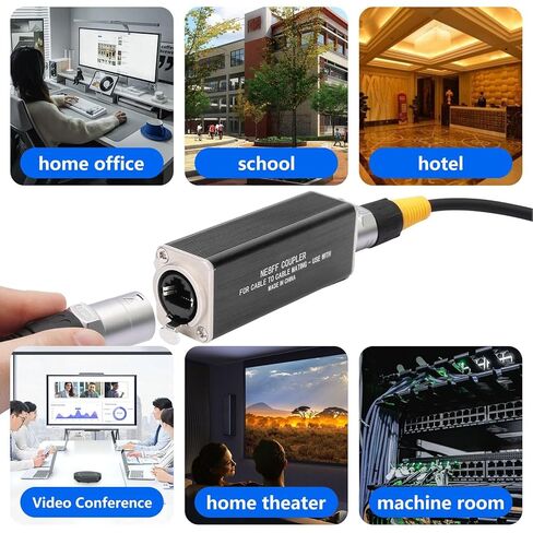 محول إيثرنت Yoidesu مطلي بالذهب، وصلة RJ45 أنثى إلى أنثى مع حماية IP68 لتمديد كابل PoE LAN الخارجي in Saudi Arabia