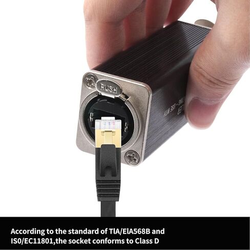 محول إيثرنت Yoidesu مطلي بالذهب، وصلة RJ45 أنثى إلى أنثى مع حماية IP68 لتمديد كابل PoE LAN الخارجي in Saudi Arabia