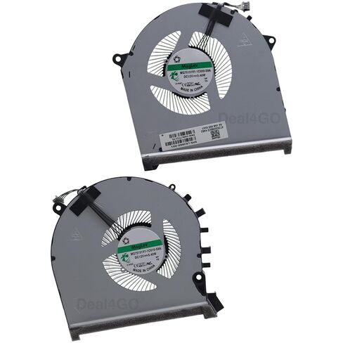 مروحة تبريد رسومات وحدة المعالجة المركزية Deal4GO L62865-001 L62866-001 بديلة لـ HP OMEN 17-CB 17t-CB 2019 17-CB0005NA مع RTX 20x0 in Kuwait