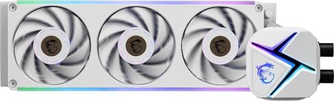 MSI MAG CORELIQUID C360 V2 White - AIO ARGB CPU Liquid Cooler - 397mm Radiator - LGA 1700 Ready - Triple 120mm ARGB PWM Fans, White in Saudi Arabia