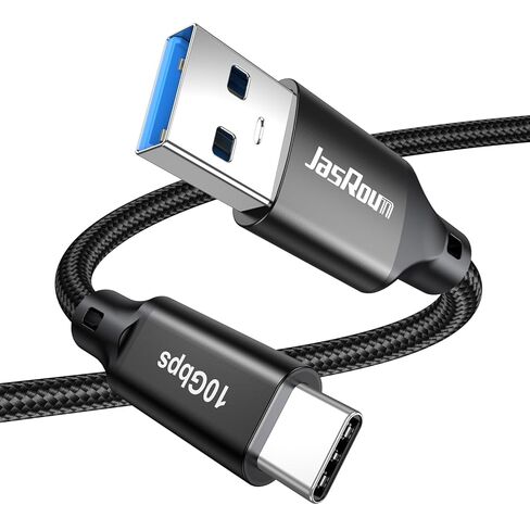 كابل نقل البيانات USB إلى النوع C 3FT، 10 جيجابت في الثانية USB 3.1/3.2 A إلى USB-C Andriod Auto Cord مع شحن سريع 3A لكاميرا Samsung T7 SSD iPhone 17/16/15 Carplay Galaxy S25 MacBook Pro/Air Tablet PS5 in Kuwait