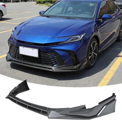 Front Bumper Lip Splitter Spoiler Fit for Toyota Camry SE XSE 2021 2022 2023 2024 Sedan,3pcs Kit Accessories Air Chin Body Protector (Glossy Black) in Saudi Arabia