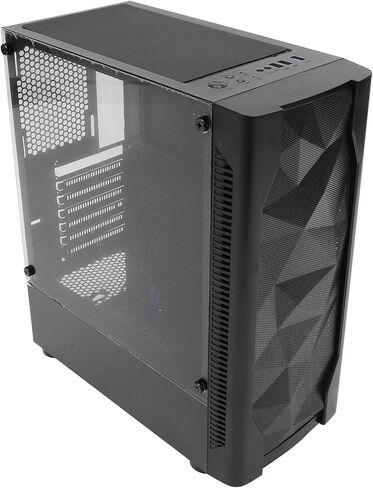Operitacx ATX Tempered Glass Side Computer Case with Full Water Cooling Support, Black Gaming Desktop Chassis for High-Performance Pcs and Custom Builds in Saudi Arabia