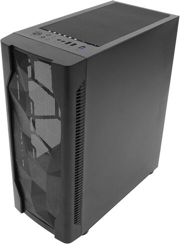 حافظة كمبيوتر ألعاب Artibetter Desktop ATX Full Tower مع لوحة جانبية من الزجاج المقسى، ودعم تبريد المياه، وهيكل مضيف للألعاب أسود مناسب للوحات الأم ATX والبنيات المخصصة in Kuwait