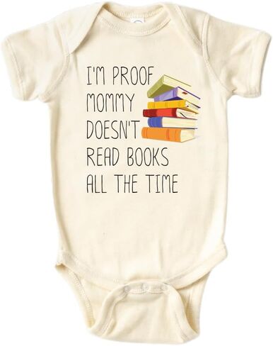 تيشيرت للأطفال Baby Onesie® قراءة كتاب مضحك الأم الطفل ارتداءها الزي حديثي الولادة هدية استحمام الطفل in Kuwait