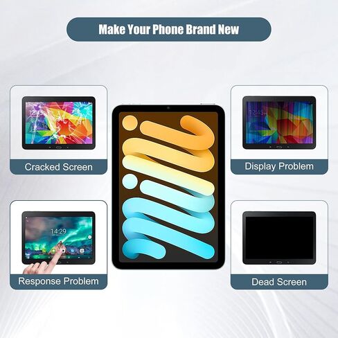 شاشة LCD رقمية متوافقة مع iPad mini 7 7th 2024 A2993 A2995 A2996 10.9 بوصة شاشة LCD تعمل باللمس مع أدوات in Saudi Arabia