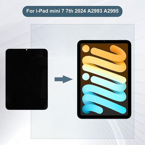 شاشة LCD رقمية متوافقة مع iPad mini 7 7th 2024 A2993 A2995 A2996 10.9 بوصة شاشة LCD تعمل باللمس مع أدوات in Saudi Arabia
