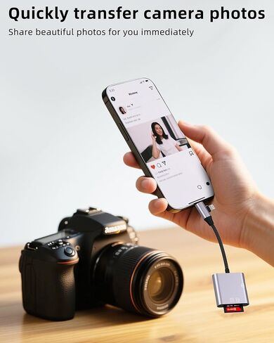 SD Card Reader for Iphone Adapter USB C Lightning to OTG Micro SD for 17 16 15 14Pro(3in2)TF Camera Accessories Adaptador Photography Plug Cord Photographer Splitter Dongle Accesorios Macbook Portable in Saudi Arabia