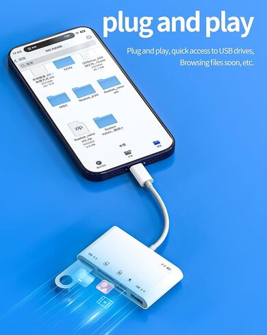 قارئ بطاقة SD لمحول Iphone USB C إلى Micro SD لـ 17 16 15 Pro Max عصا ذاكرة الكاميرا الرقمية (6 في 1) شحن شديد الفاصل للكمبيوتر اللوحي شاحن عالمي TF تخزين محرك فلاش محول Macbook in Saudi Arabia