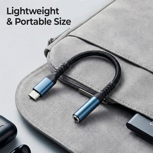 محول سماعة رأس صوت USB C إلى 3.5 ملم - HiFi متوافق مع Apple iPhone 17 16/16 Pro/15/15 Pro/Pro Max/Plus Type C Aux Audio Dongle Cable متوافق مع iPad وSamsung Galaxy S23/S23/(3 حزم) in Kuwait