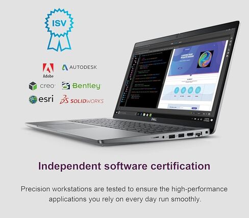 كمبيوتر محمول Dell Precision 3580 Mobile Workstation (شاشة لمس FHD مقاس 15.6 بوصة، Intel 10-Core i7-1355U، ذاكرة الوصول العشوائي 32 جيجابايت، 1 تيرابايت SSD) للأعمال، المهندس، الإضاءة الخلفية، كاميرا ويب IR 1080p، 2xThunderbolt 4، Wi-Fi 6E، Win 11 Pro in Kuwait
