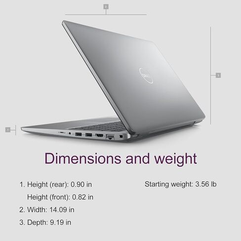 كمبيوتر محمول Dell Precision 3580 Mobile Workstation (شاشة لمس FHD مقاس 15.6 بوصة، Intel 10-Core i7-1355U، ذاكرة الوصول العشوائي 32 جيجابايت، 1 تيرابايت SSD) للأعمال، المهندس، الإضاءة الخلفية، كاميرا ويب IR 1080p، 2xThunderbolt 4، Wi-Fi 6E، Win 11 Pro in Kuwait
