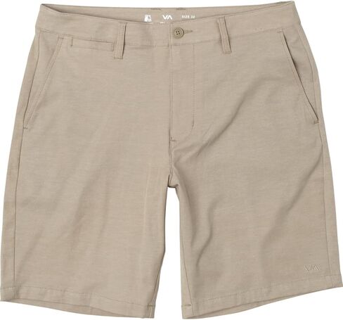 RVCA Men's Back in Hybrid Short, Khaki, 34 in Kuwait