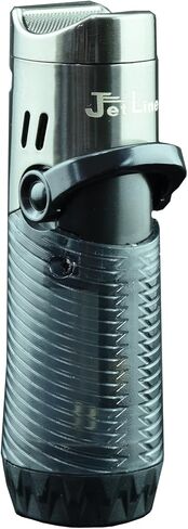 Jetline J-Jet Regal - Gunmetal - ولاعة سيجار ثلاثية اللهب - مسند سيجار مدمج in Kuwait